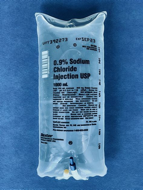 saline iv solution bags